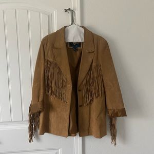 Vintage Suede Fringe Jacket